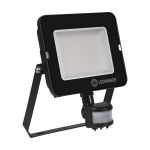 Ledvance LED Floodlight Compact Black 50W 4500lm 100D - 830 Warm White | IP65 - Symmetrical - Motion and Light Sensor