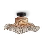 Good&Mojo Ceiling Light Ibiza Bamboo Black S | Suitable for 1x E27 
