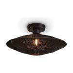 Good&Mojo Ceiling Light Iguazu Jute Black | Suitable for 1x E27 