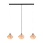 Eglo Pendant Midsumer Steel Black | IP20 - Suitable for 3x E27 