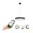 Eglo Pendant Marghera-Z Steel Black 27.5W 3150lm - 827-865 Tunable White + RGB | IP20 - Zigbee Dimmable