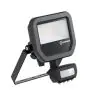 Ledvance LED Floodlight Aluminium Black 8W 1200lm 100D - 840 Cool White | IP65 - Motion And Light Sensor - Symmetrical
