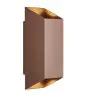 Nordlux Nico Wall Light Aluminium Rusty Up & Down | IP54 - Suitable for 2x GU10