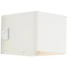Brilliant Iseo Wall Light Plastic White 4W 300lm - 830 Warm White | IP44 - with USB