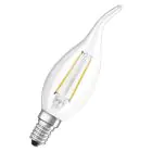 Osram Classic LED E14 Bent-tip candle Filament Clear 2.5W 250lm - 827 Extra Warm White | Replaces 25W