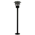 Nordlux Vejers Pedestal Lamp Metal and Glass Black | IP54 - Suitable for E27