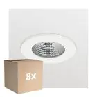Multipack 8x Philips LED Spot Clear Accent G2 RS060B 6W 550lm 36D - 840 Cool White | 75mm - Dimmable 